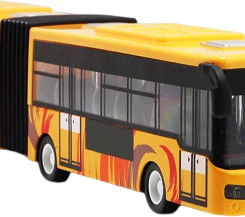 1 50 Scale Yellow Bus Toy Gift For Kids Boys Girls 28cm Long - Image 3